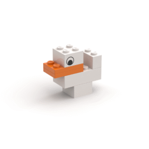 LEGO Serious Play Duck wit (5 stuks)